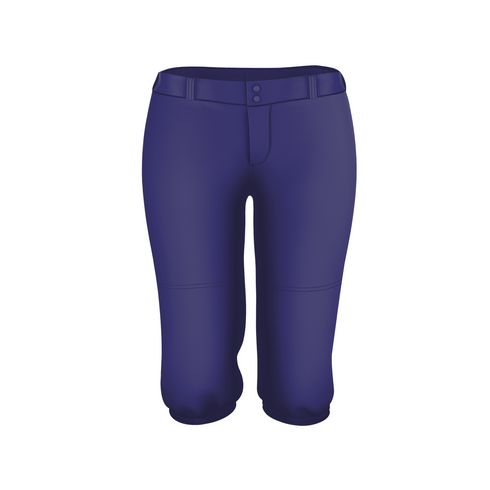 Badger Sport Girls Belt Loop Fastpitch Pant (A00067-001804), Color 'Purple'